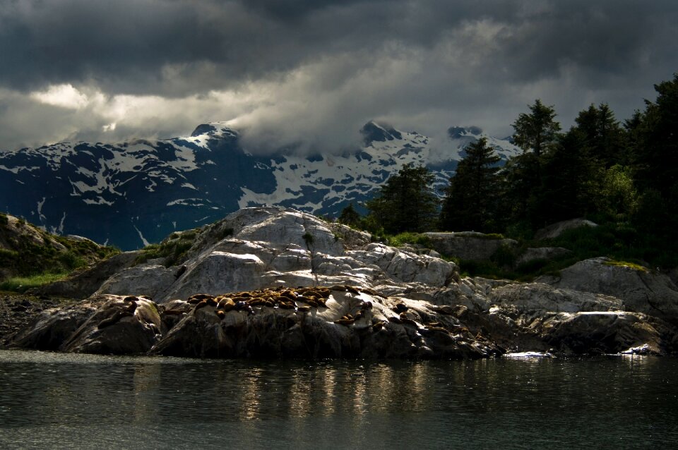 Storm rainy marble islands