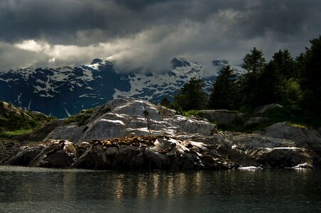 Storm rainy marble islands