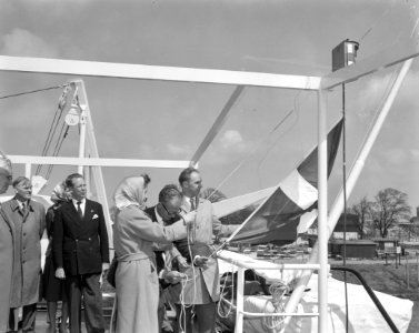 Opdracht Zaanlandse Scheepsbouw Maatschappij, proefvaart Lis Frelssen (reportage, Bestanddeelnr 913-9340