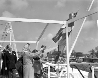 Opdracht Zaanlandse Scheepsbouw Maatschappij, proefvaart Lis Frelssen (reportage, Bestanddeelnr 913-9344