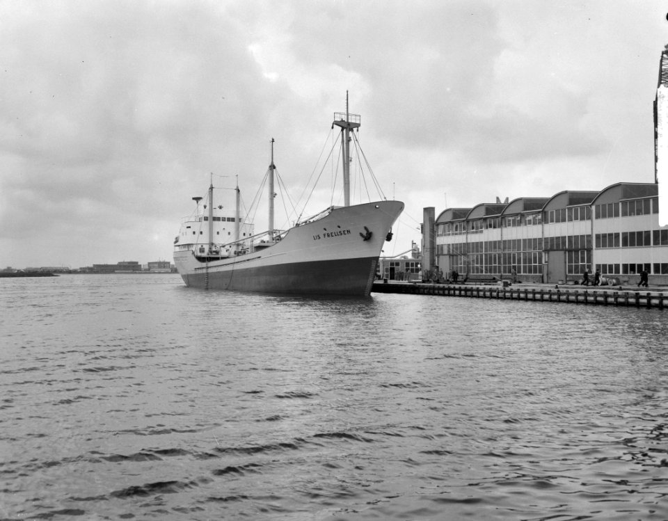 Opdracht Zaanlandse Scheepsbouw Maatschappij, proefvaart Lis Frelssen (reportage, Bestanddeelnr 913-9357