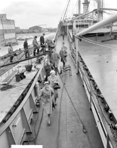 Opdracht Zaanlandse Scheepsbouw Maatschappij, proefvaart Lis Frelssen (reportage, Bestanddeelnr 913-9354