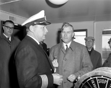 Opdracht Zaanlandse Scheepsbouw Maatschappij, proefvaart Lis Frelssen (reportage, Bestanddeelnr 913-9339