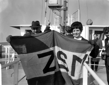 Opdracht Zaanlandse Scheepsbouw Mij de Marsdiep tijdens proefvaart, de Marsdiep, Bestanddeelnr 916-1945