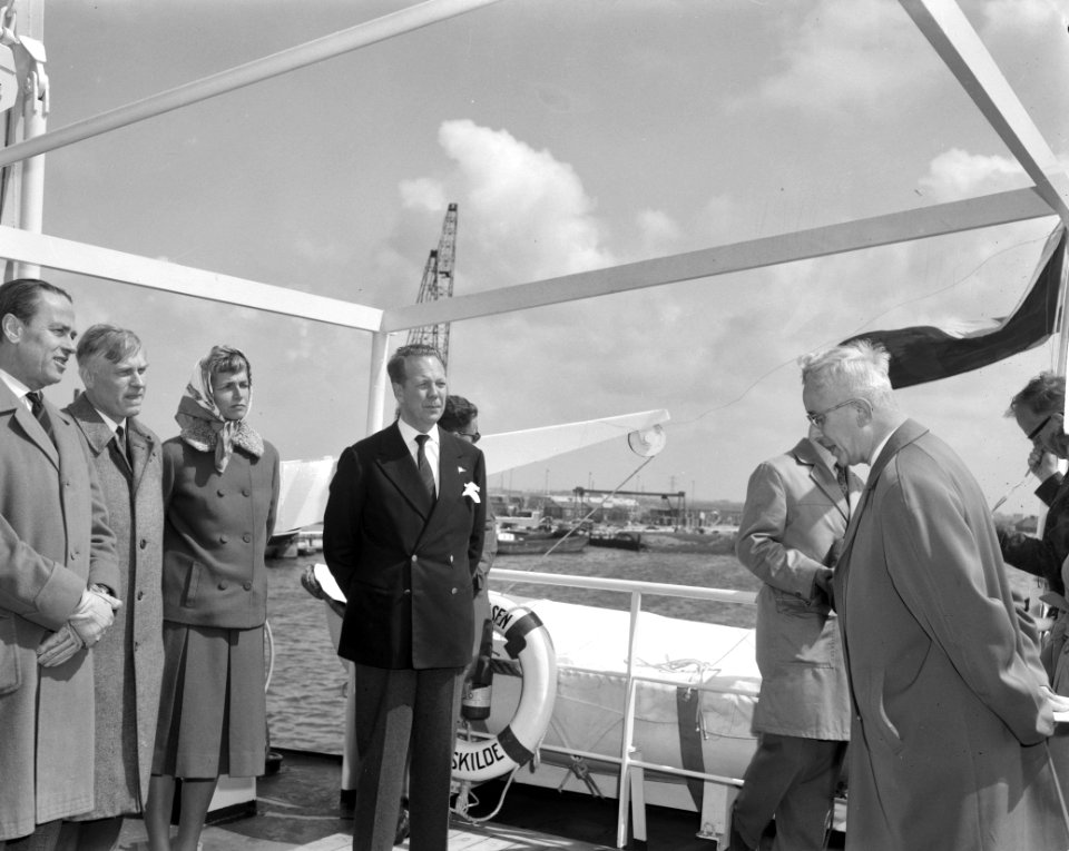 Opdracht Zaanlandse Scheepsbouw Maatschappij, proefvaart Lis Frelssen (reportage, Bestanddeelnr 913-9345