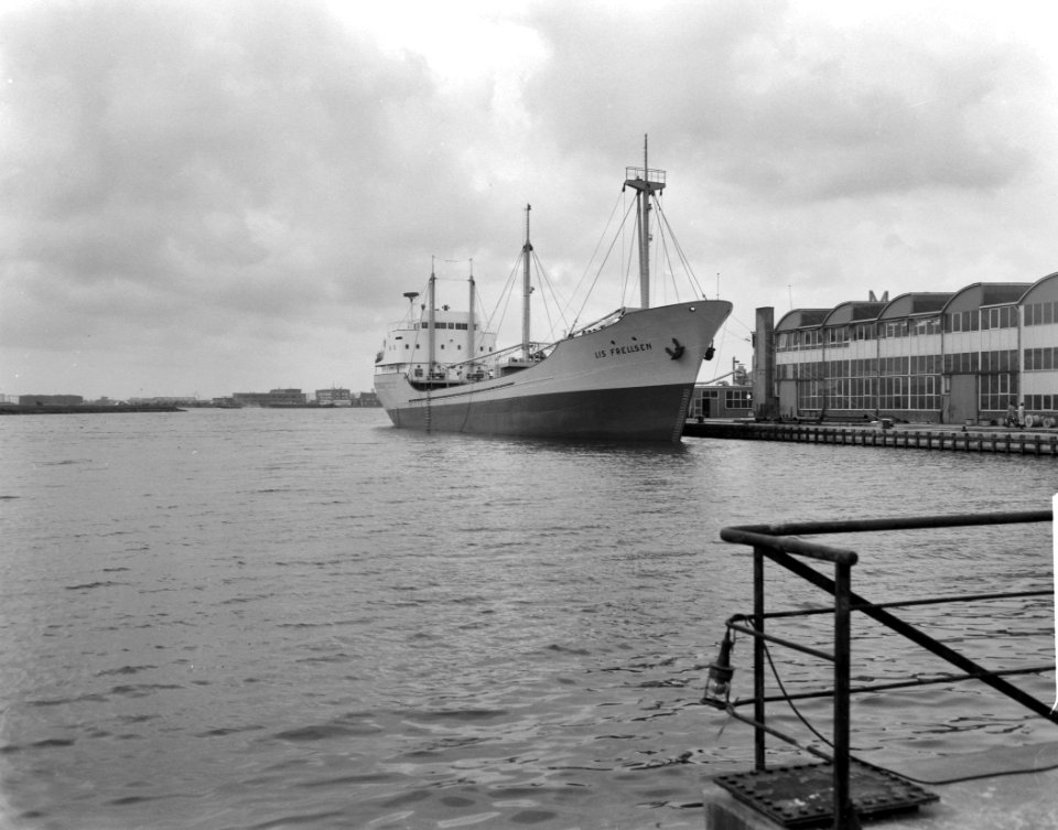 Opdracht Zaanlandse Scheepsbouw Maatschappij, proefvaart Lis Frelssen (reportage, Bestanddeelnr 913-9358