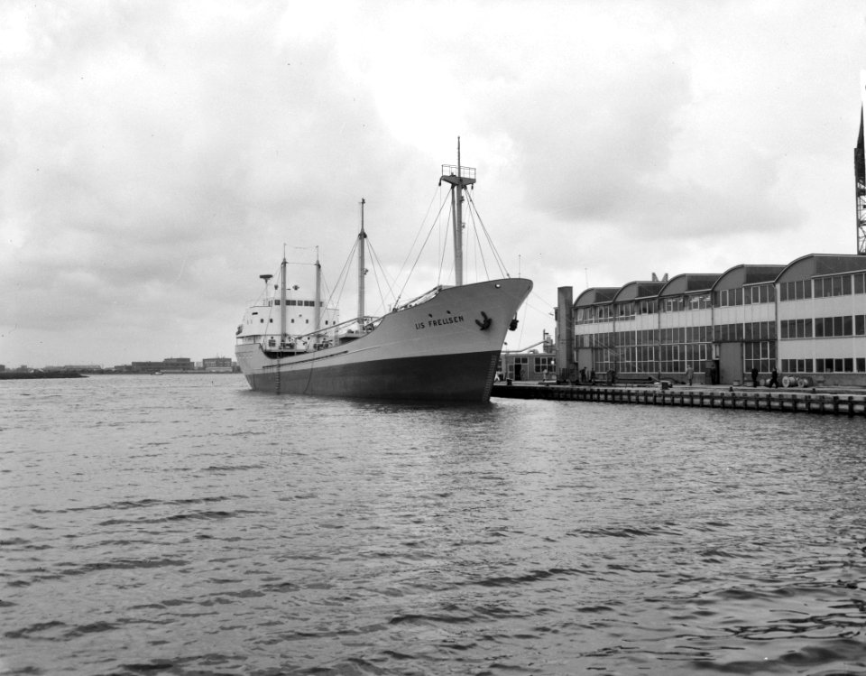Opdracht Zaanlandse Scheepsbouw Maatschappij, proefvaart Lis Frelssen (reportage, Bestanddeelnr 913-9355