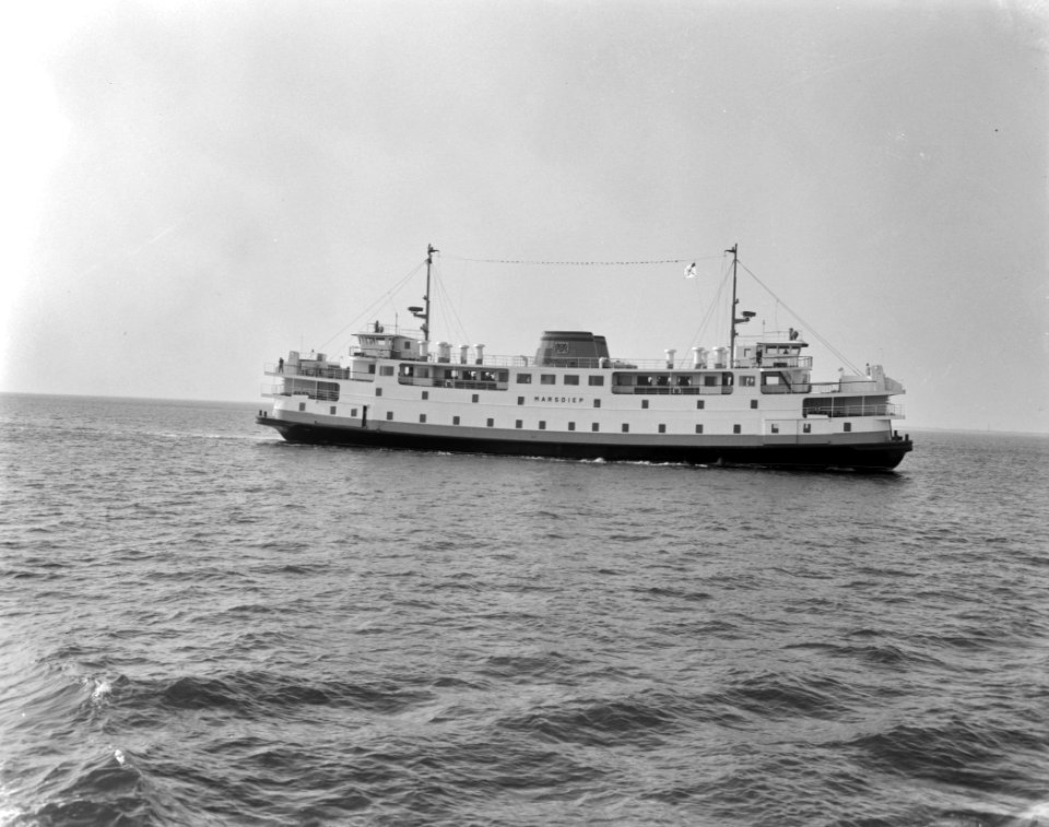 Opdracht Zaanlandse Scheepsbouw Mij de Marsdiep tijdens proefvaart, de Marsdiep, Bestanddeelnr 916-1940