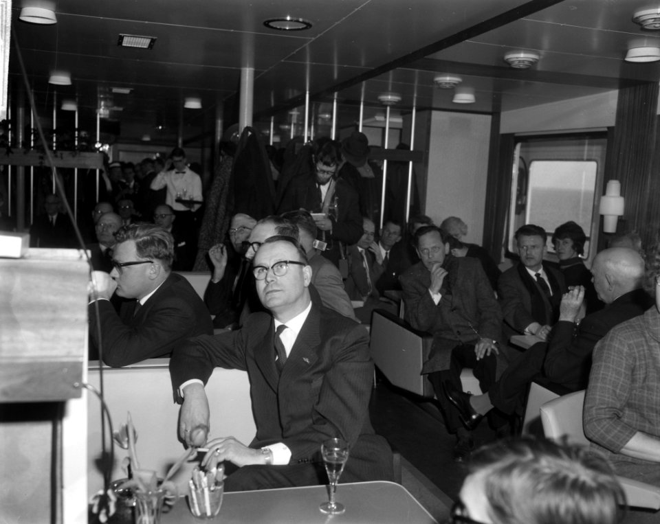 Opdracht Zaanlandse Scheepsbouw Mij de Marsdiep tijdens proefvaart, de Marsdiep, Bestanddeelnr 916-1946