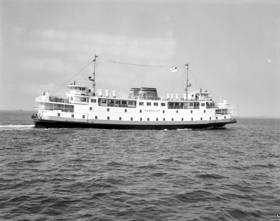 Opdracht Zaanlandse Scheepsbouw Mij de Marsdiep tijdens proefvaart, Bestanddeelnr 916-1914