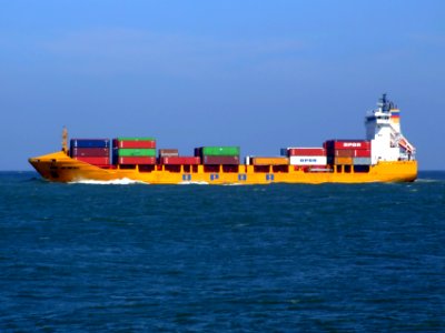 OPDR Las Palmas leaving Port of Rotterdam 19-Apr-2007