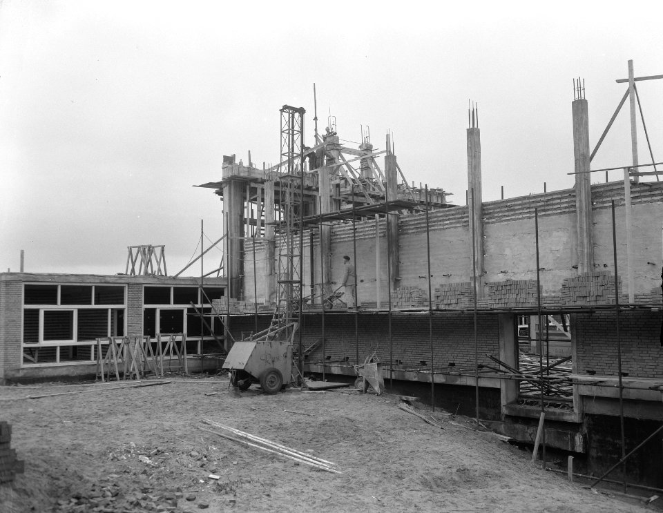Opbouw vliegveld Zestienhoven Rotterdam, Bestanddeelnr 908-0217
