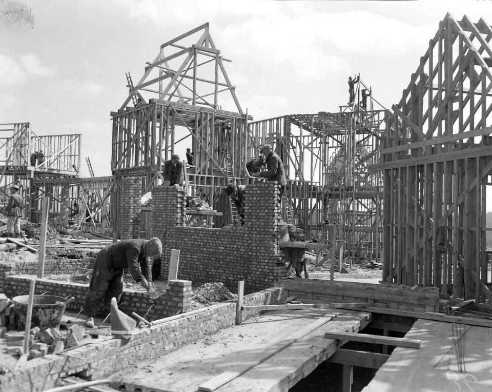 Opbouw wereldtentoonstelling in Brussel, Bestanddeelnr 908-4941