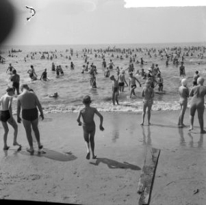 Opdracht Arnhemse Courant 1000 kinderen in Zandvoort, aan het strand, Bestanddeelnr 916-6469