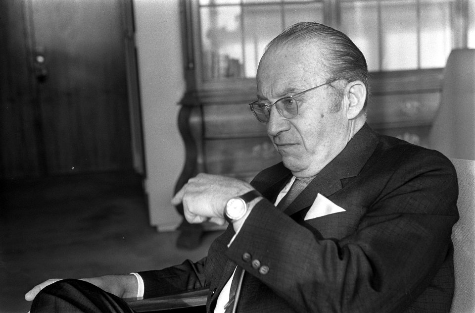 Opdracht Haagse Post de heer Lederman (van de Bijenkorf), kop, Bestanddeelnr 921-8873