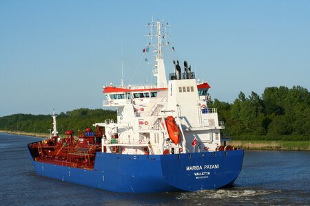 Boat container ship freighter photo