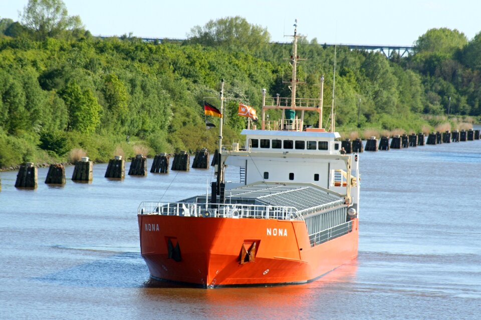 Boat container ship freighter