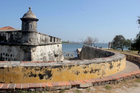 Castle san fernando walled city sea photo