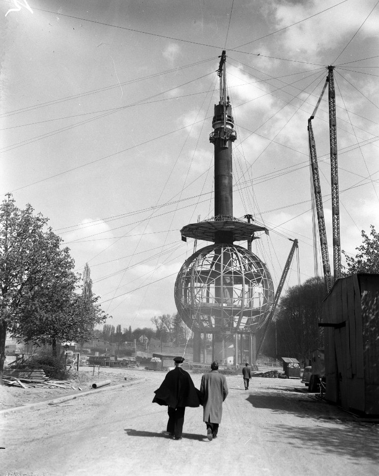Opbouw wereldtentoonstelling in Brussel, Bestanddeelnr 908-4943