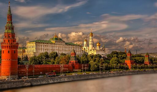Old town river architecture