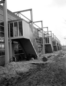 Opbouw E55 Rotterdam Industriehal (trappenhuis), Bestanddeelnr 907-0153