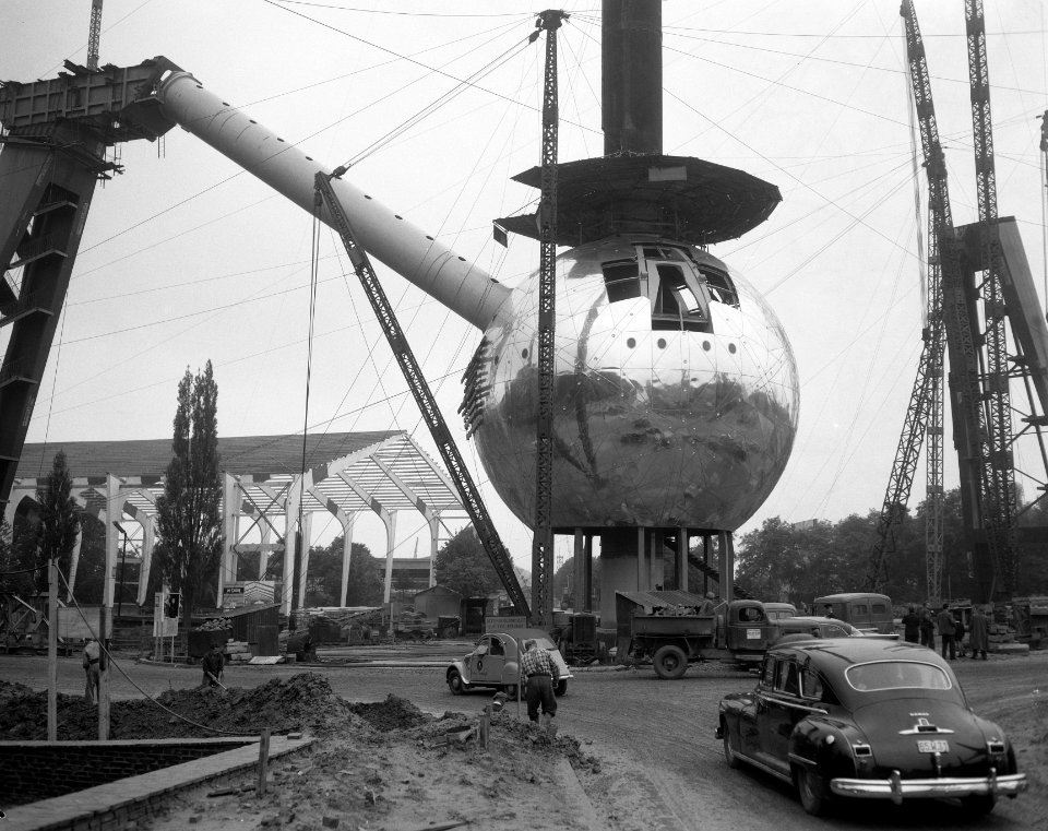 Opbouw wereldtentoonstelling in Brussel, Bestanddeelnr 908-8852