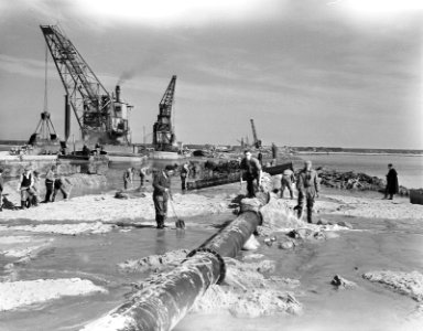 Opbouwplaatjes Zeeland. Dichten Oostelijke havendijk nabij Zierikzee, Bestanddeelnr 934-5491