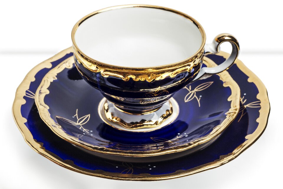 Noble porcelain coffee cup