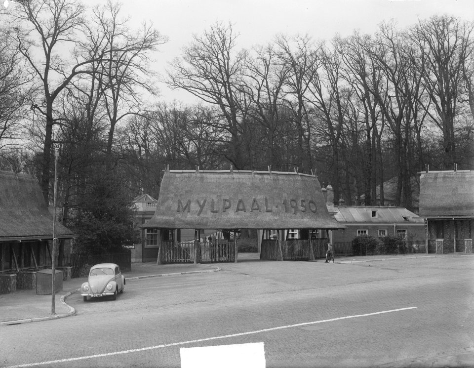 Opbouw Mijlpaal 1950 te Arnhem, Bestanddeelnr 903-9129