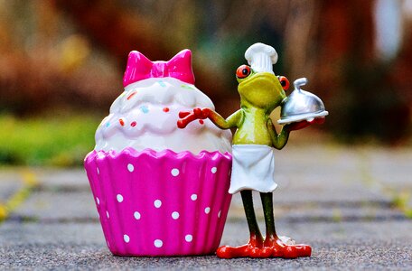 Cupcake frog cake photo