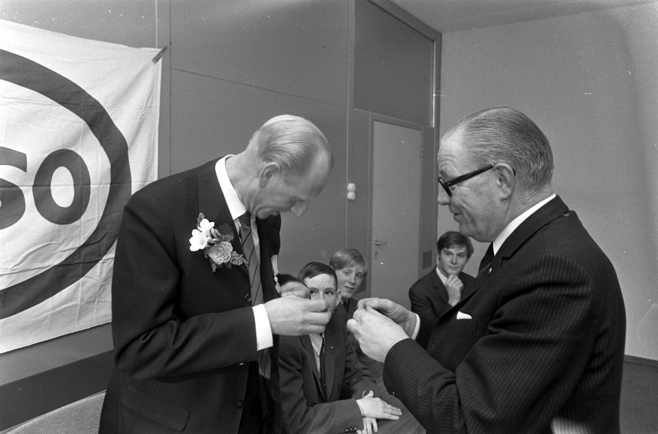 Opdracht Esso Nederland receptie in Esso Motor Hotel, Amsterdam, Bestanddeelnr 922-1664