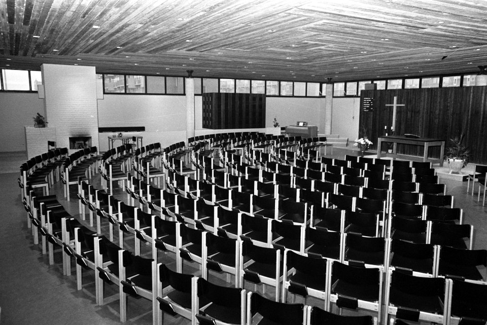 Opdracht Gelderlander. Interieur Nieuwe Kerk (RK), Salvatorekerk, Amsterdam-Nieu, Bestanddeelnr 923-1973