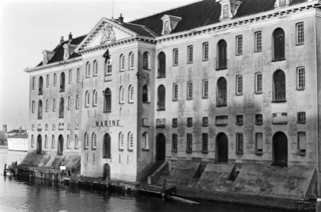 Opdracht Elsevier s Lands Kledingmagazijn in Oosterdok Amsterdam, exterieur, Bestanddeelnr 924-1657