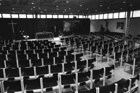 Opdracht Gelderlander. Interieur Nieuwe Kerk (RK), Salvatorekerk, Amsterdam-Nieu, Bestanddeelnr 923-1975