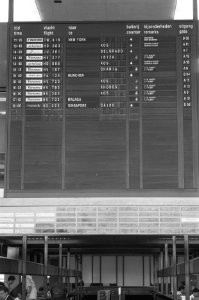 Opdracht Gelderlander vertrekbord Schiphol, Bestanddeelnr 934-2841