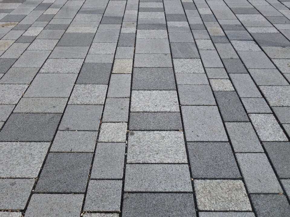 Paving stones grey texture photo