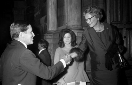 Opening Rembrandttentoonstelling in Rijksmuseum Amsterdam v.l.n.r. Klompe, Pr. C, Bestanddeelnr 922-7825