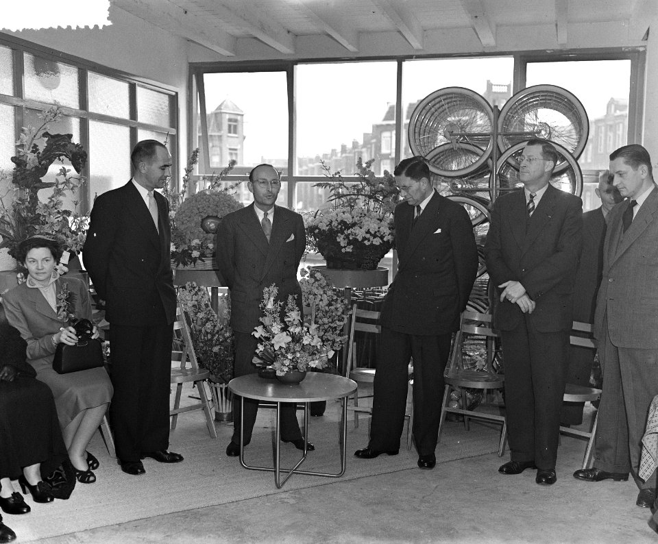 Opening Rijwielfabriek HMW te Amsterdam, Bestanddeelnr 906-3865