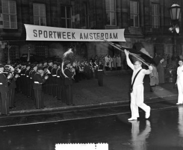 Opening Sportweek Dam Amsterdam Judodemonstratie, Bestanddeelnr 906-5479