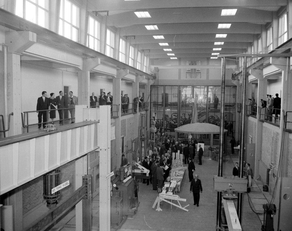 Opening Stevin Laboratorium van de Technische Hogeschool te Delft, Bestanddeelnr 908-2340