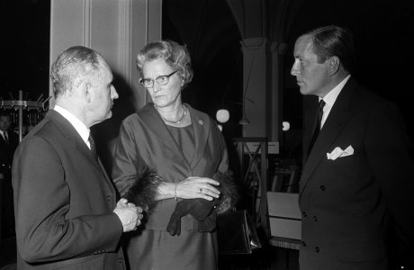 Opening Rembrandttentoonstelling in Rijksmuseum Amsterdam v.l.n.r. Klompe, Pr. C, Bestanddeelnr 922-7824