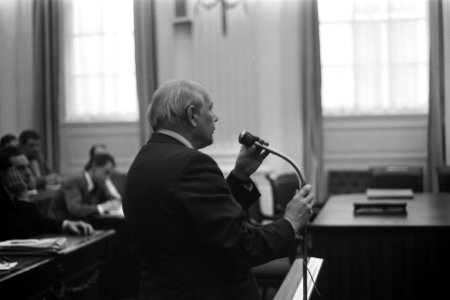 Openbare hearing over abortuswetgeving in gebouw Tweede Kamer , Den Haag , Den U, Bestanddeelnr 924-9857