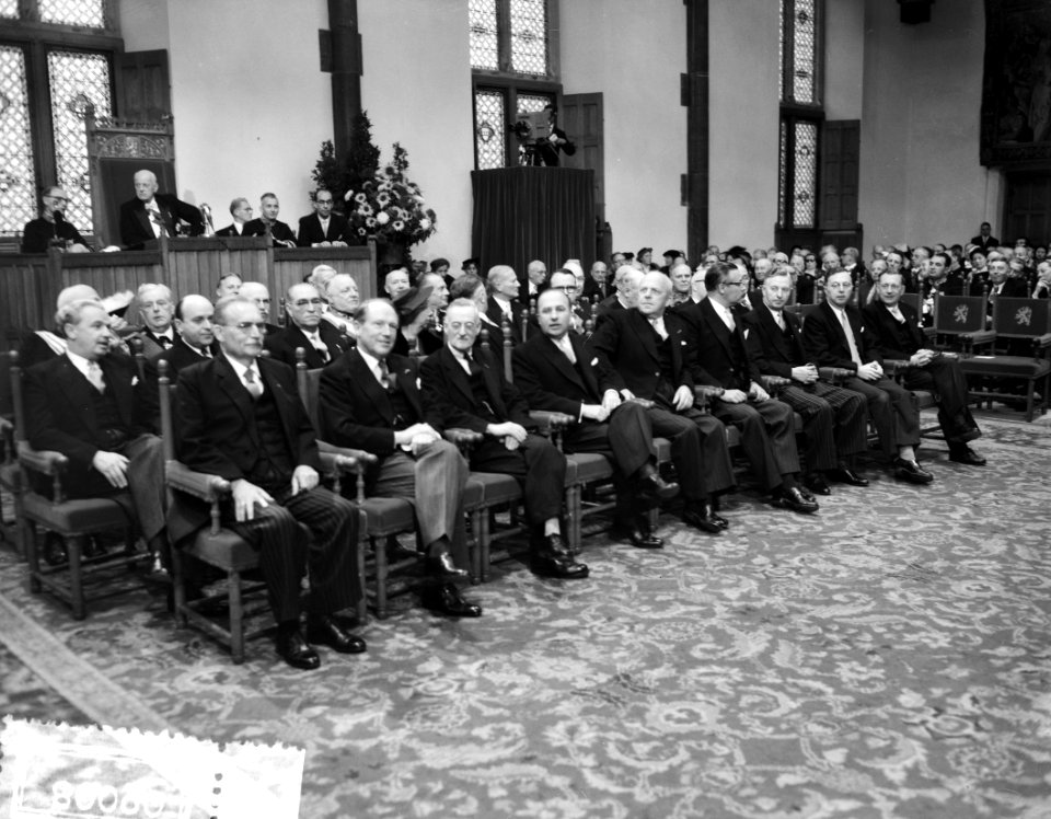 Opening Staten Generaal Rij ministers in Ridderzaal, Bestanddeelnr 908-0090