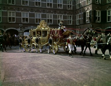 Opening Staten-Generaal de gouden koets, Bestanddeelnr 254-7027
