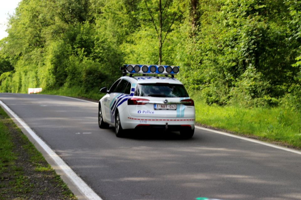Opel de la police locale Germinalt au Circuit de Wallonie 2019 à Nalinnes Belgique 2