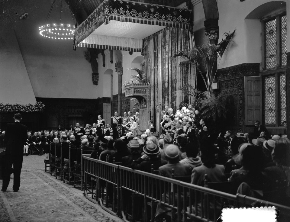Opening Staten Generaal in Ridderzaal. Troonrede, Bestanddeelnr 904-7698