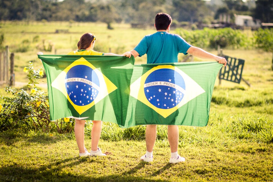 Brazil patriot flag