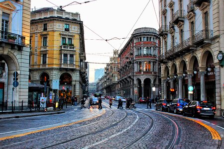 Downtown architecture road