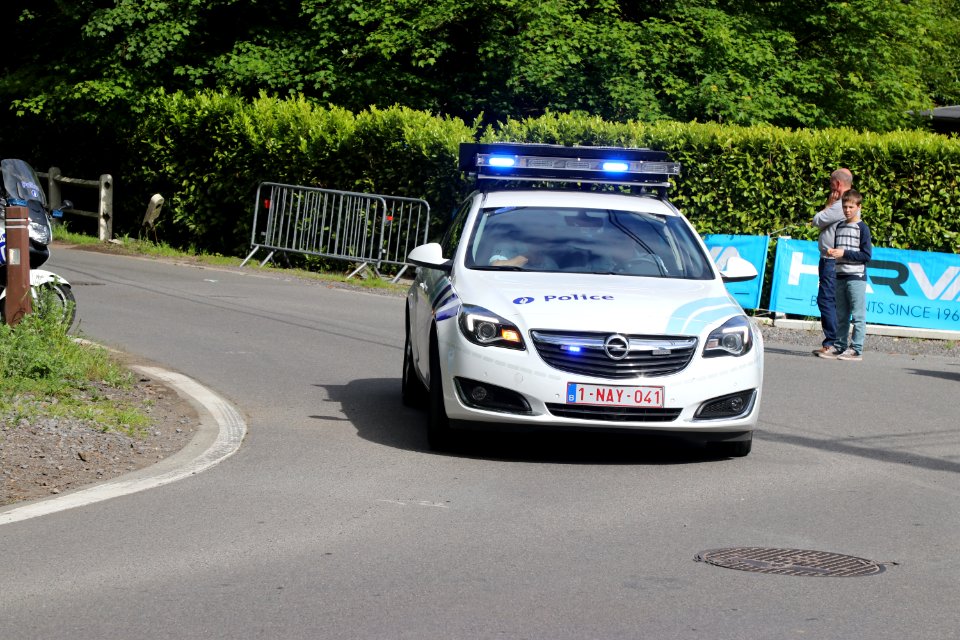 Opel de la police locale Germinalt au Circuit de Wallonie 2019 à Nalinnes Belgique