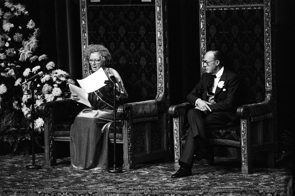 Opening Staten Generaal , Prinsjesdag 78 om hele troon, Bestanddeelnr 929-9081